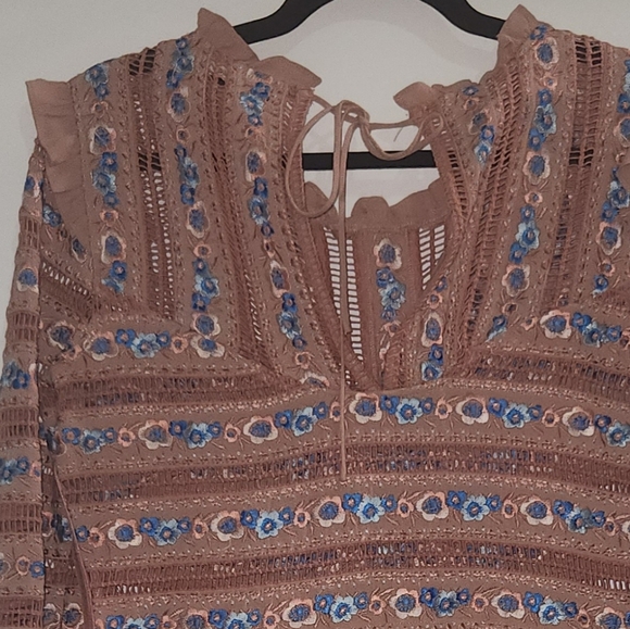 For Love & Lemons Persephone LS Dress Sz M - Picture 4 of 5